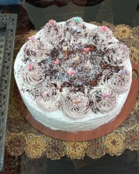 اینم از کیک یخچالی یهویی من خیییییلی خوشمزه بود ??????????