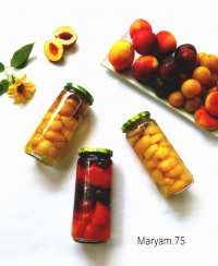 ترشی میوه های تابستانی