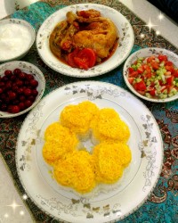مسمای مرغ و بادمجان