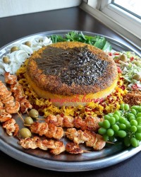 ته چین باقالی پلو