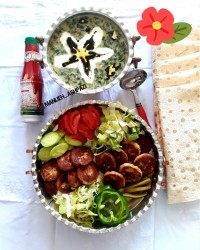 کوکوی لپه و مرغ