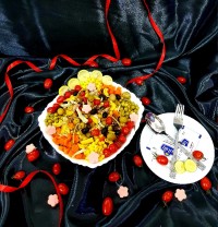 سالادماکارونی با ژامبون