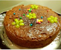 کیک شکلاتی دو تخم مرغی