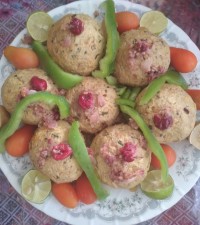 کوفته مرغ و آلبالو