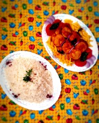 کتلت مرغ کنجدی