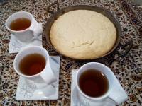 پاندکیک لیمویی با خامه مرنگ