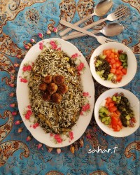 کلم پلو شیرازی