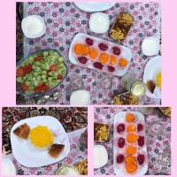 ژله رولی خورشت قیمه و سالاد کاهو?? دوستان گلم لطفا لایک کنید