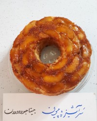 کیک هلو برگردان