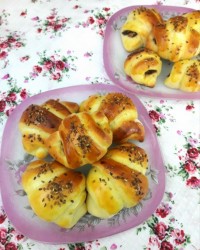 نان کراسان شکلاتی (2)