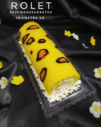 سفارش رولت خامه ای رولت طرحدار پلنگی