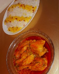 پلوومرغ خودم پزوکیک خواهرپز