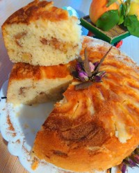 کــیــک سیــب?و دارچــین?