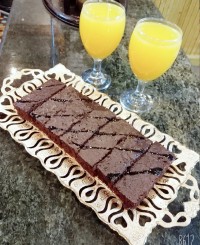 اینم کیک شکلاتی واب انبه طبیعی