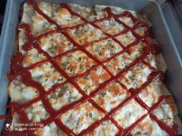 لازانیا گوشت و قارچ