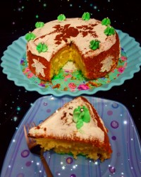 کیک شیفون پرتغالی.