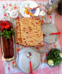 کباب کوبیده دست پخت همسری