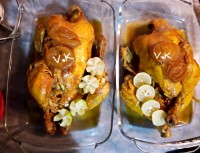 مرغ شکم پر کاراملی