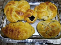 نان های مغزدارشکلاتی