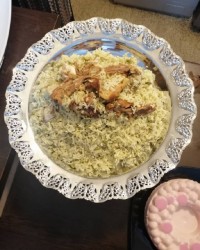 باقالی پلو باماهیچه.