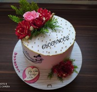 کیک تخته ای اسفنجی مردونه سفارشی بافیلینگ مخصوص