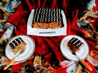 کیک خرمالو و کدو حلوایی