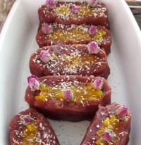حلوای لبو زعفران قرار پاپیونی مصی