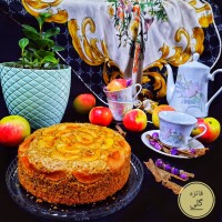 کیک پوره سیب هویج دارچین