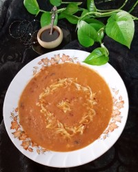 آش باقله سرخه (لوبیا قرمز)