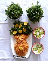 ماکارونی با کوکتل مرغ