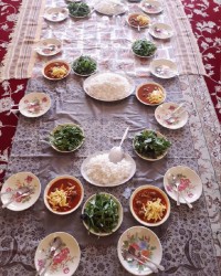 ناهار دورهمی شهرستان خونه خالم.....