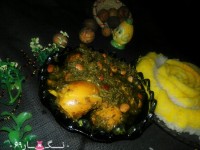 قورمه سبزی با مرغ