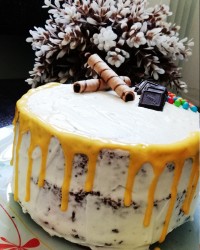 کیک اسفنجی موزی