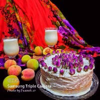 کیک هلو بدون فر و همزن