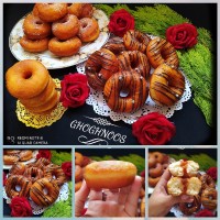 دونات شکلاتی شکری کمربندی بابافتی بی نظیرر فوق العاده خوشمزه