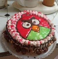 کیک تولد انگری برد