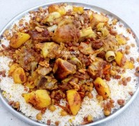 تهچین عربی گوشت گوسفندی