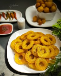 چیپس سیب زمینی حلقه ای (اسنک سیب زمینی)