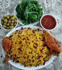 زرشک پلو بامرغ
