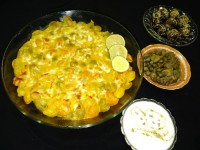 ماکارونی با پنیر و کدوحلوایی