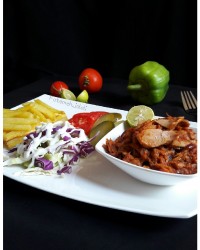 خوراک تن ماهی وسیب زمینی