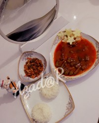 خورشت بامیه خوشمزه من