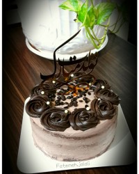 کیک عریان شکلاتی