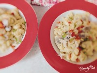 پاستا مرغ و قارچ با سس آلفردو