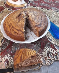 کیک زبرا من به به?جاتون خالی دوستان