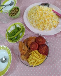 اینم شام امشبمون❤