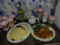 زرشک پلو بامرغ مجلسی