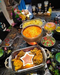 شام سالگرد ازدواجمون (باقالی پلو با گردن)