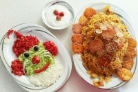 ماکارانی با دیزاین سالاد شیرازی قرار مصی جون