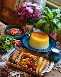 خورش کدو بادمجان شروین